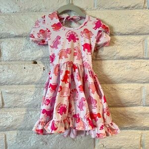 Girlhood dinosaur dress